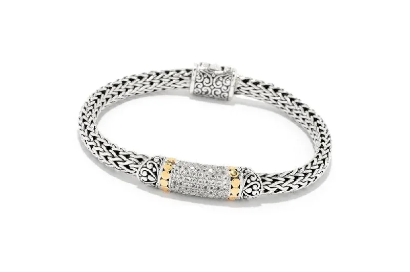 Beaded bracelet designs for women-Ubud Bracelet- White Topaz