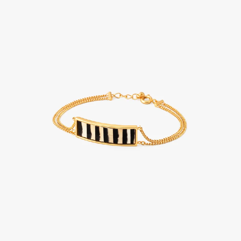 Elegant stackable bangles for women-Wind Bar Bracelet