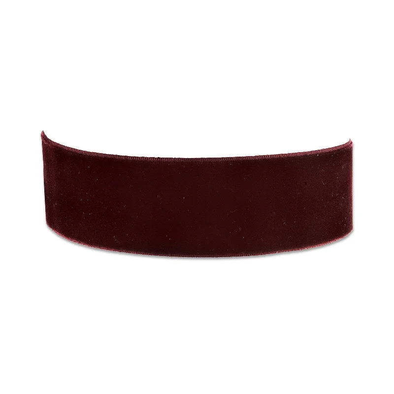 turquoise choker necklace-2028 Jewelry Burgundy Velvet Ribbon Choker Necklace 12" + 5" Extender