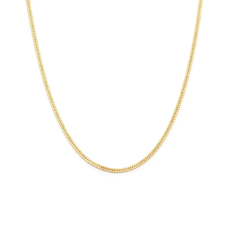 dainty chain necklace for women-Herringbone Necklace | Goldfill