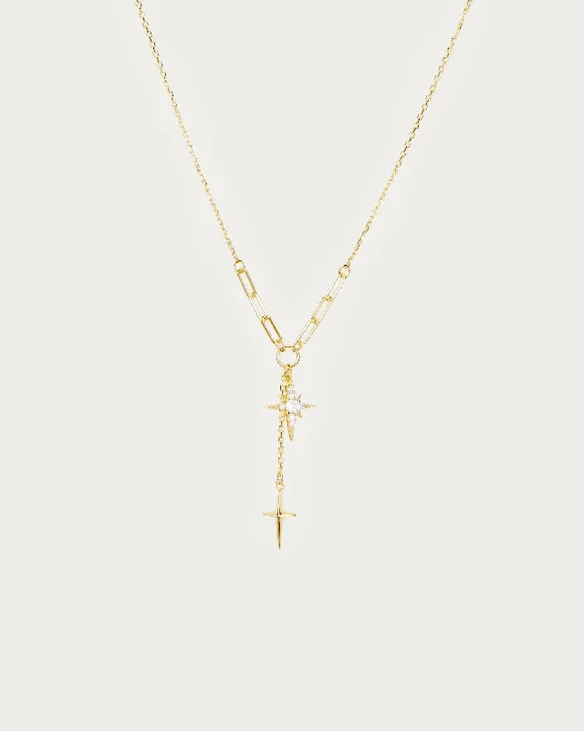 cross pendant necklace for men-Melissa Gold Star Necklace