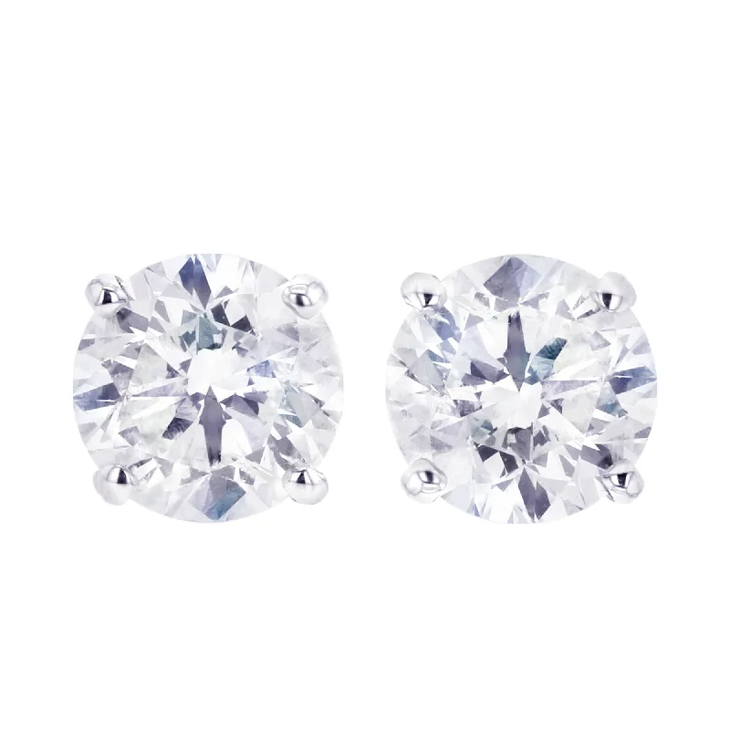 abstract earrings for modern fashion -Anita Diamond Stud Earrings 3/4 ct