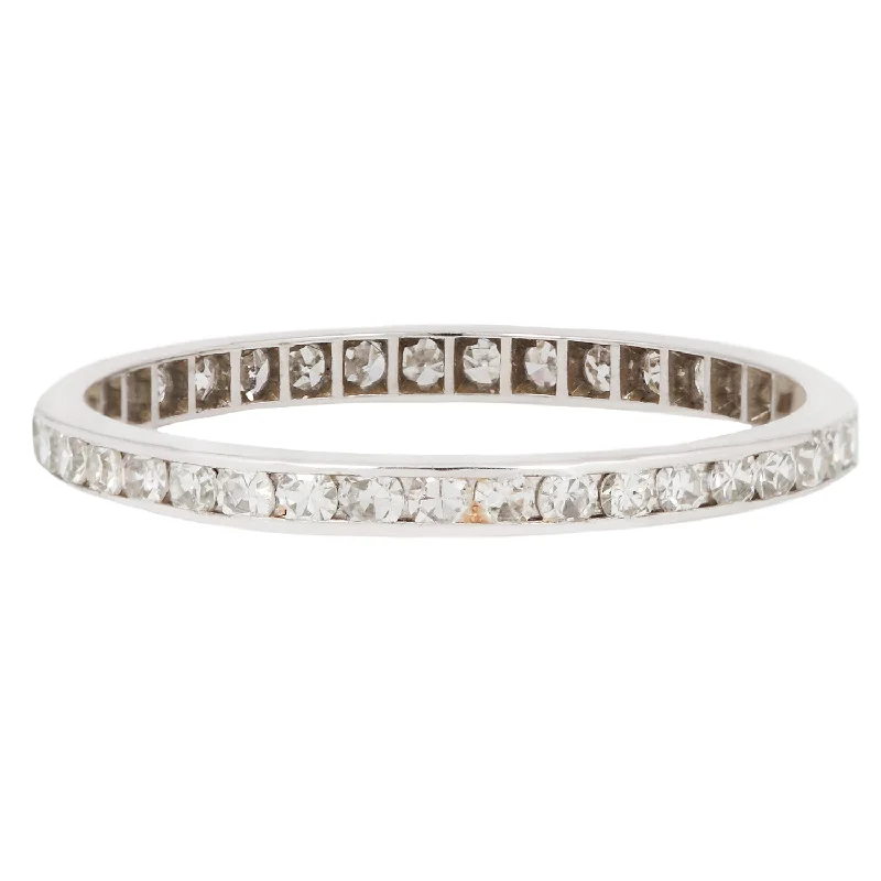 unique silver rings-Ella Diamond Eternity Band