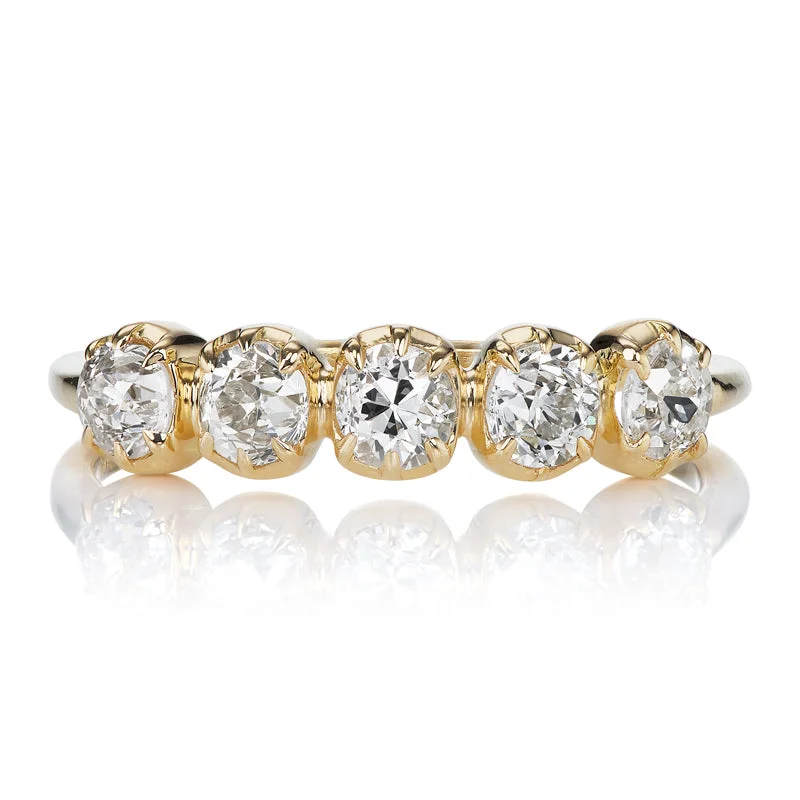 men’s designer engagement rings-Andria Band 0.84