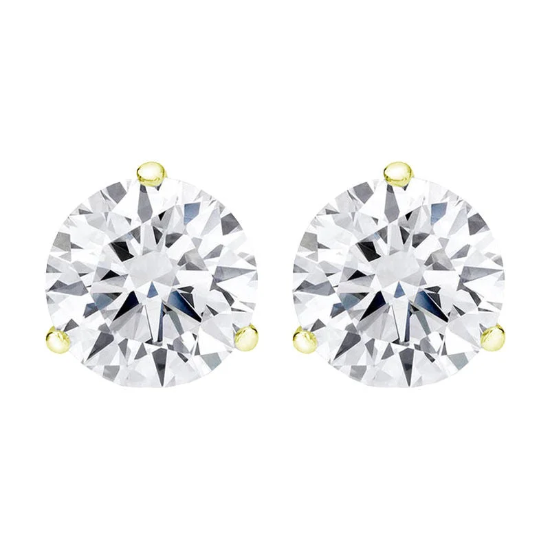 colorful earrings for a fun pop of color -Get Naked Diamond Stud Earrings 1 1/4ct