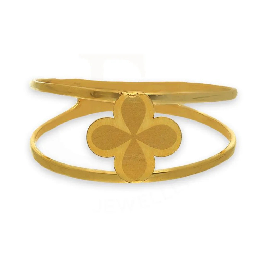 men’s rings with gemstones-Gold Flower Ring 21KT - FKJRN21K2845