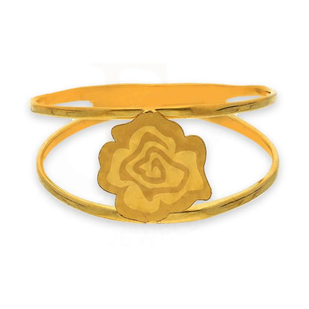 personalized engraved rings-Gold Flower Ring 21KT - FKJRN21K2848