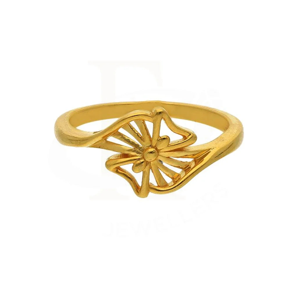 best engagement rings for women-Gold Flower Ring 22KT - FKJRN22K2814