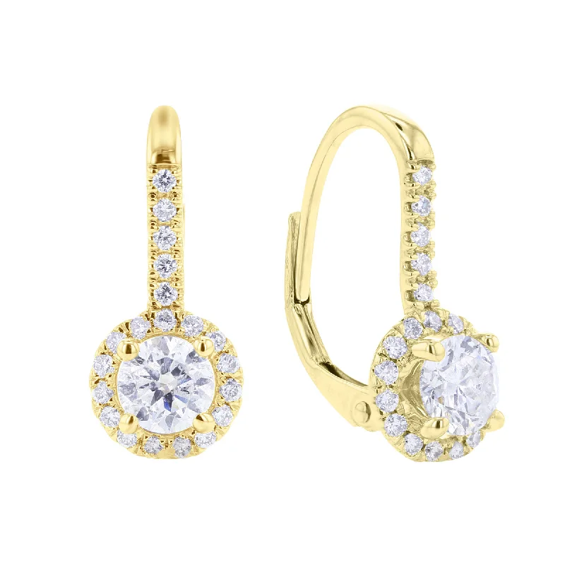 statement diamond earrings for luxury nights -Luna Diamond Drop Earrings