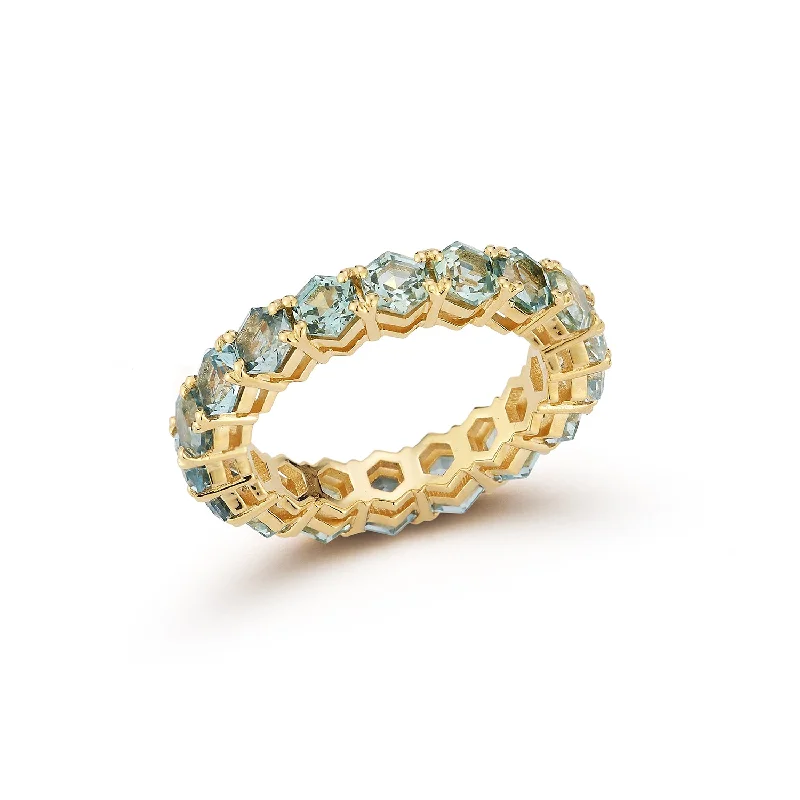 men’s custom engagement rings-Seafoam Eternity Band