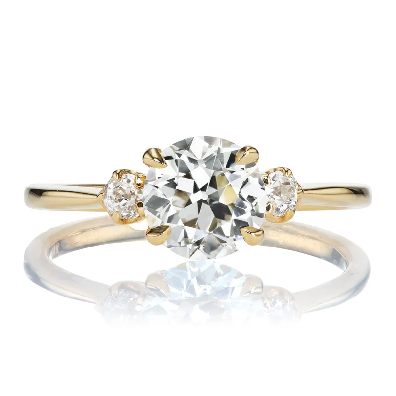 platinum rings for women-Daffodil 1.18