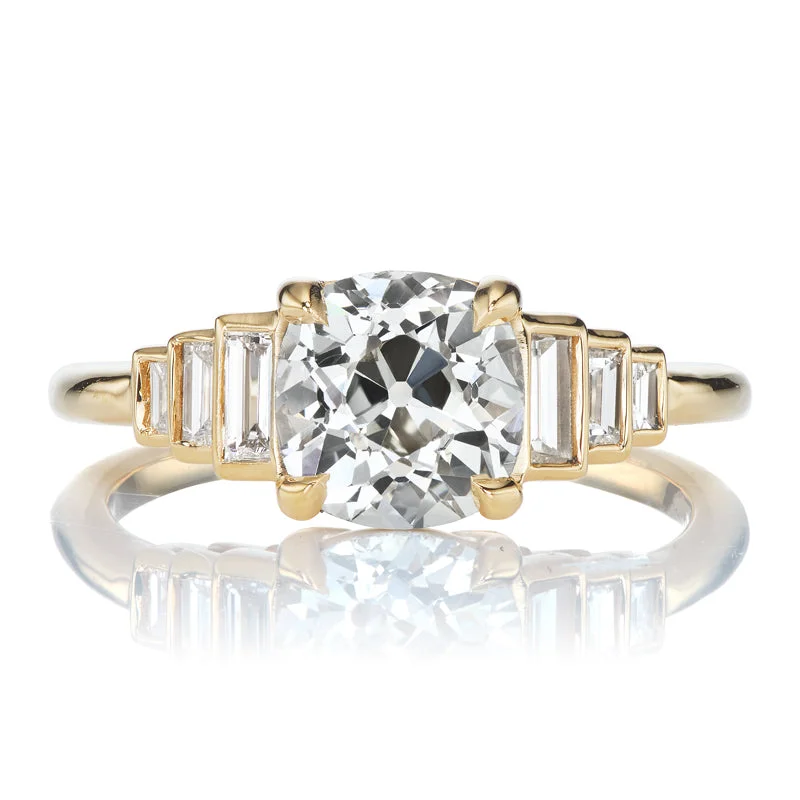 mens wedding bands with stones-Camille 1.66