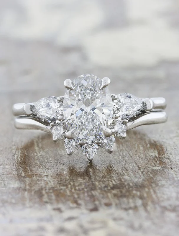 vintage engagement rings-Permelia + Antoinette Ring Set - Lab Grown Diamonds