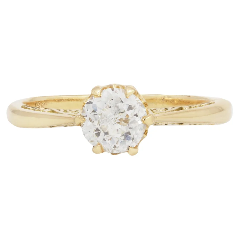 heirloom diamond rings-Radiant Crown Jubilee Diamond Solitaire