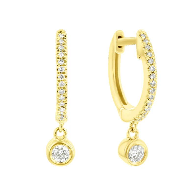 diamond accent earrings for glamorous looks -River Diamond Drop Earrings