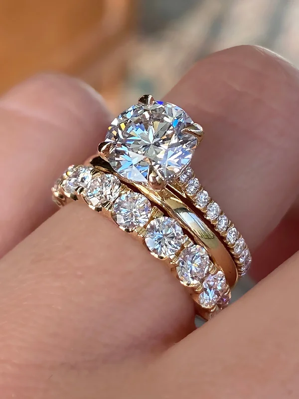 diamond engagement rings-Sarisa Stacked Ring Set - Lab Grown Diamonds