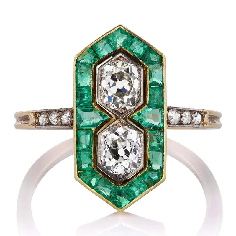 emerald cut engagement rings-Liesel