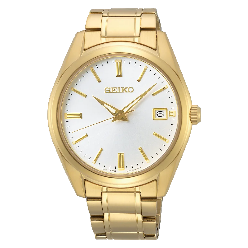 gold watches with diamonds for women -Seiko SUR314 Discover More Men's Watch