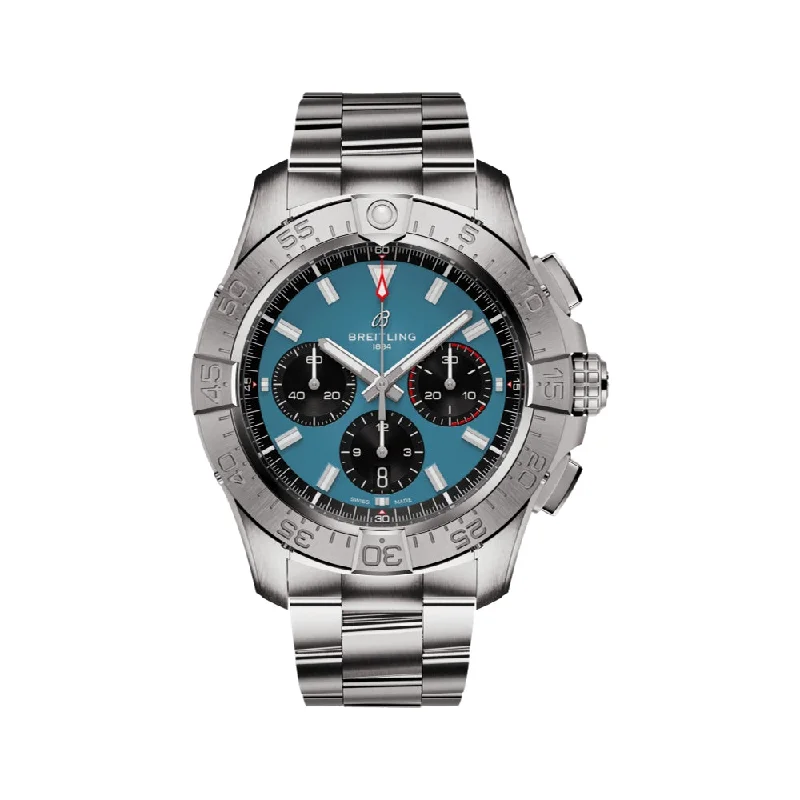 retro watches for fashion-forward men -Avenger B01 Chronograph 44 Blue Dial