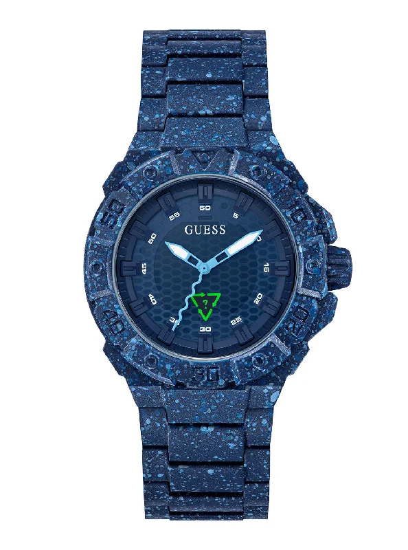 watches for men with rotating bezel -Blue Pacific Oceans Watch