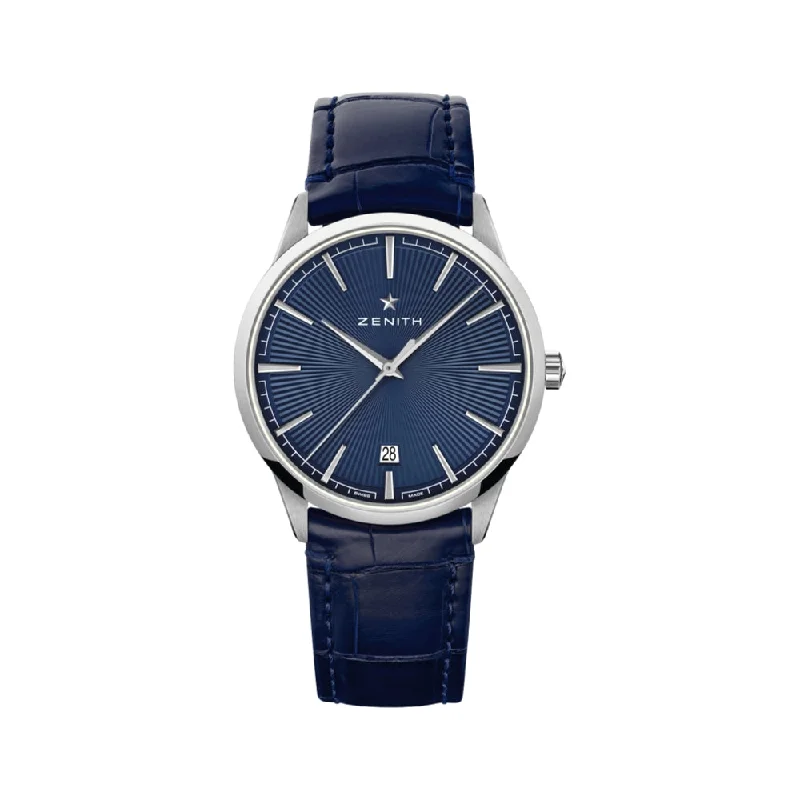 stylish watches for formal events -Elite Classic  40.5 mm - Blue On Strap