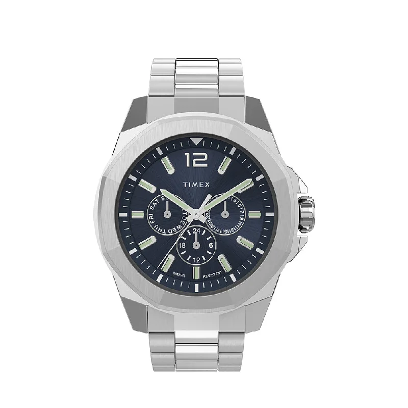 titanium watches for durability -Essex Avenue 3-Hand 44mm Stainless Steel Band