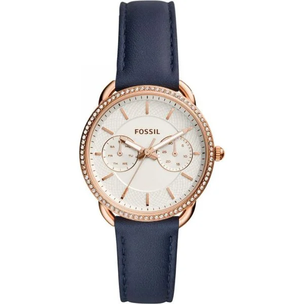 watches with leather strap and gold accents -Tailor Analog Women