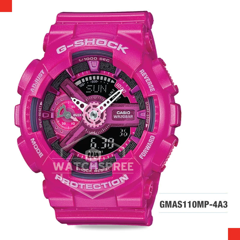 men’s watches with leather and stainless steel -Casio G-Shock S Series Women Watch GMAS110MP-4A3