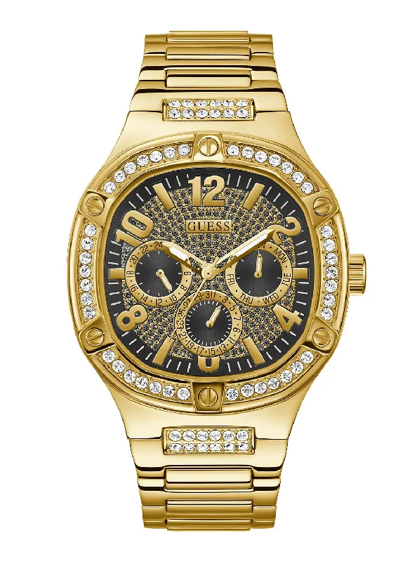 sophisticated watches for women with diamond accents -Gold Duke Glitz Watch