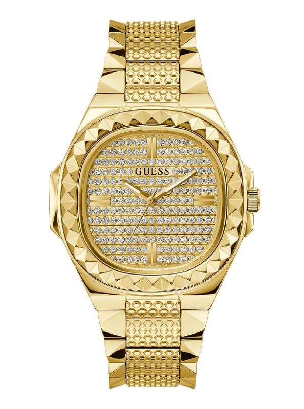 watches for men with ceramic bezel -Gold Rebel Crystal Watch