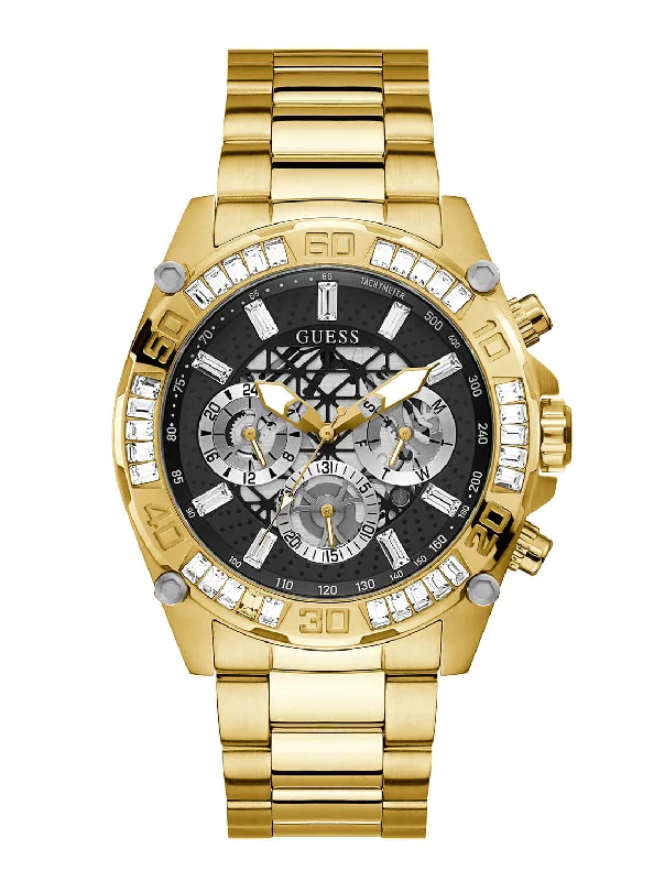 luxury watches with leather strap -Gold Trophy Watch