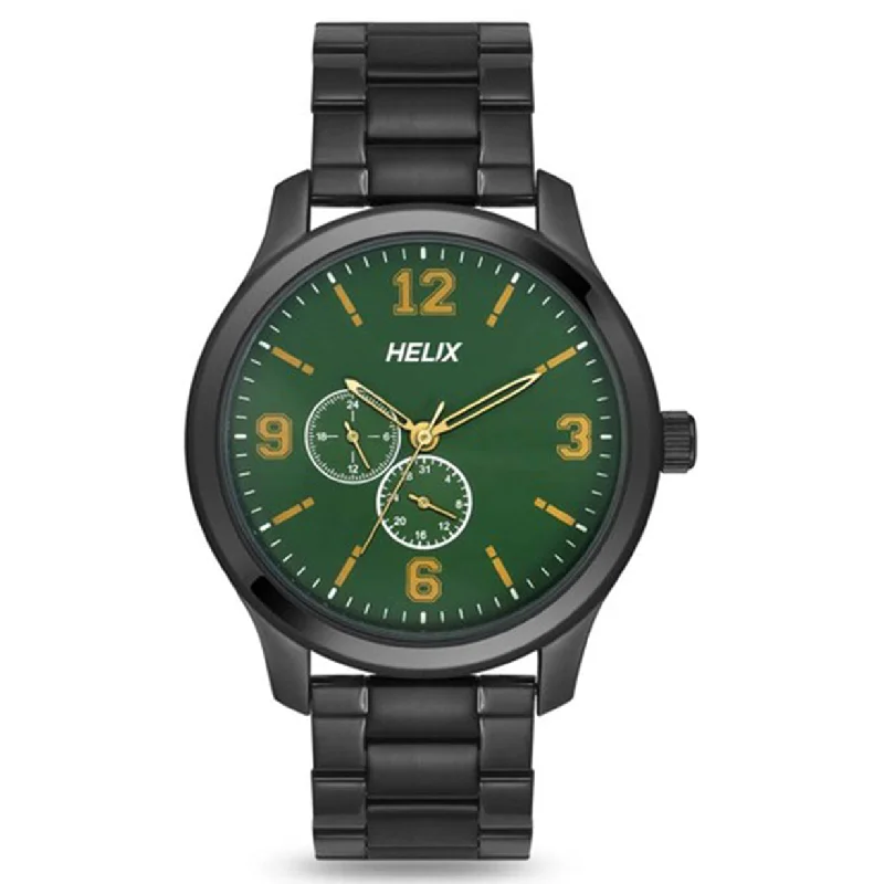 best watches for active women -Helix Analog Men Green & Black