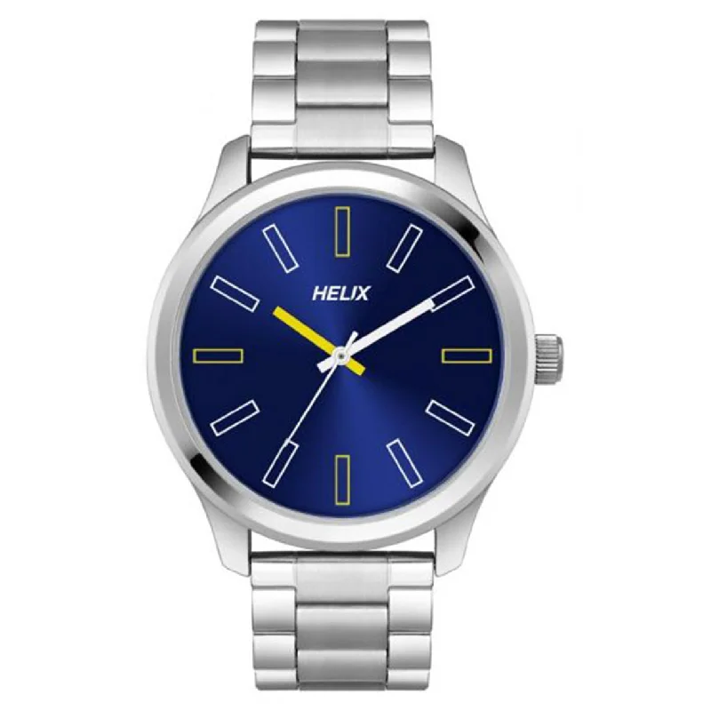 smartwatches with sleep tracking -Helix Casual Men Blue Dial