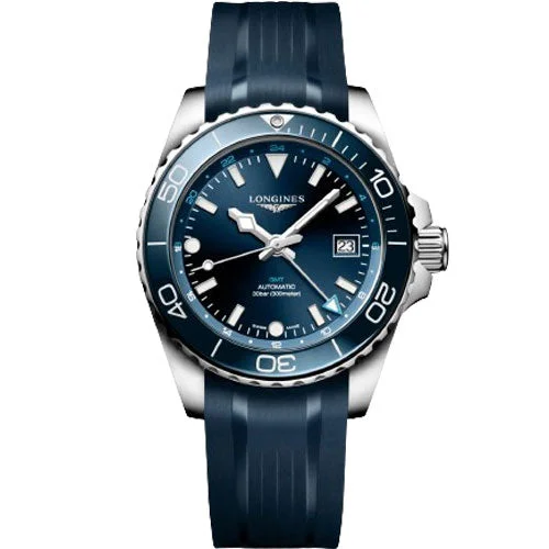 best men’s watches under $100 -Longines Hydroconquest Gmt Sunray Blue Dial Men 41mm