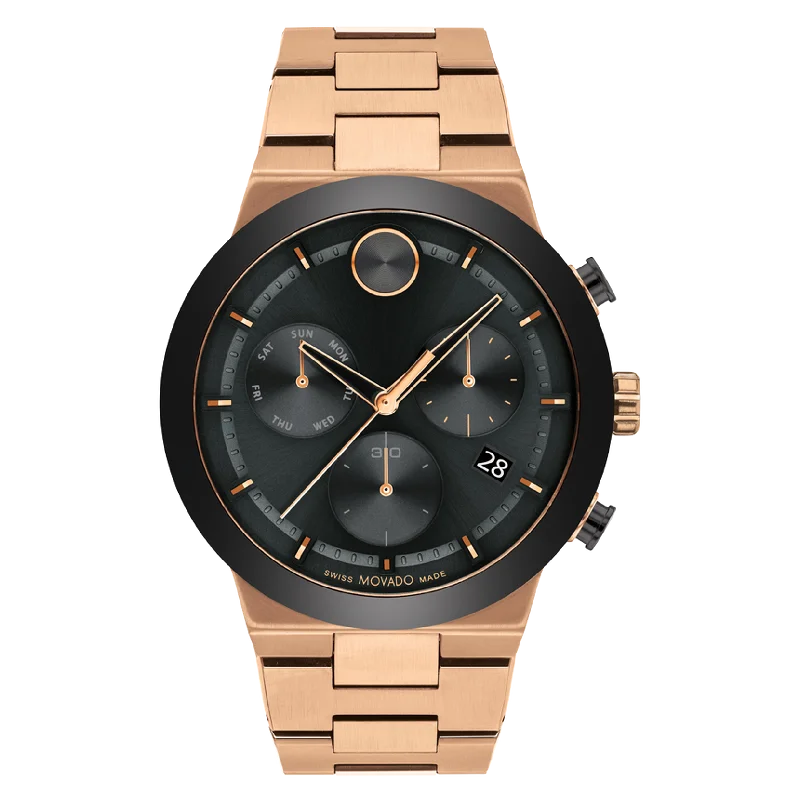 stylish watches for formal events -Movado Bold Fusion Black Dial Men 44mm