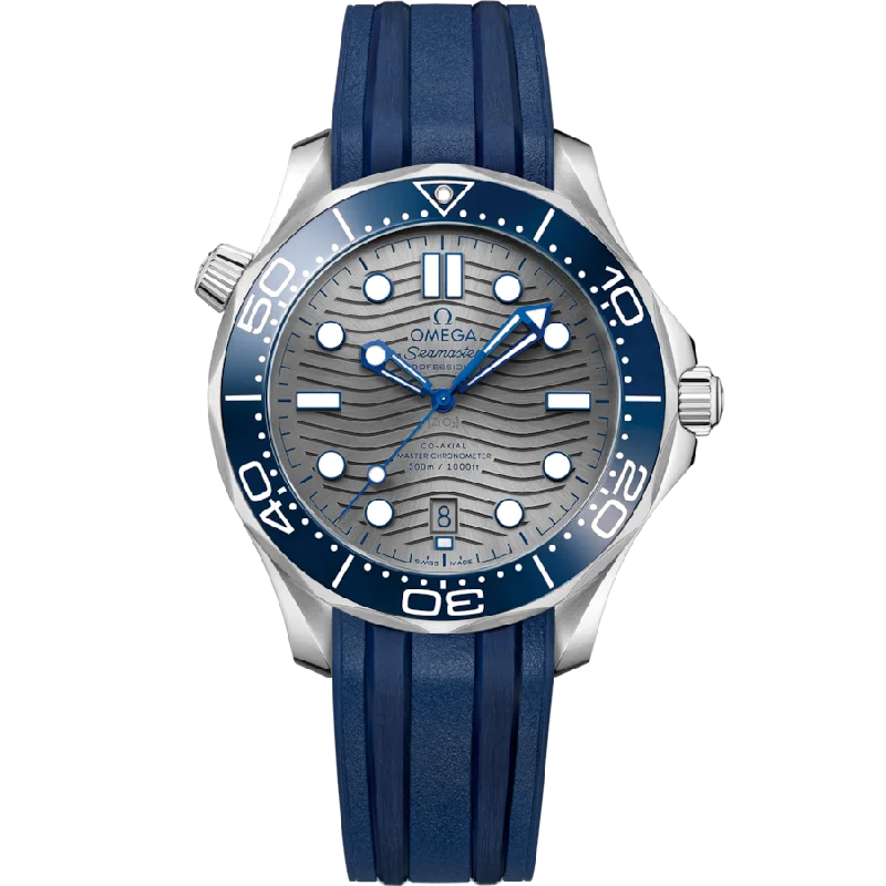 premium designer watches for women -Omega Seamaster Diver 300M Co-Axial Master Chronometergrey Dial Men 42MM