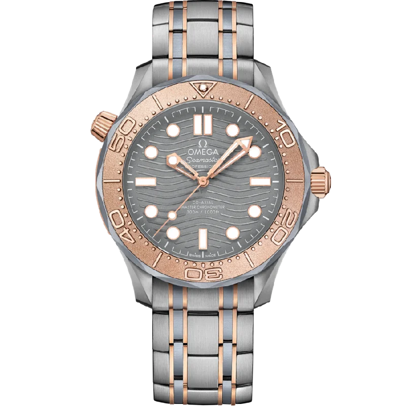 unisex watches for casual wear -Omega Seamaster Diver 300M Co‑Axial Master Grey Dial Men 42MM