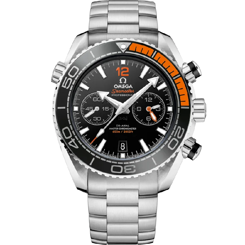 best chronograph watches for men -Omega Seamaster Planet Ocean 600M Co-Axial Master Chronometer Black Dial Men 45.5MM