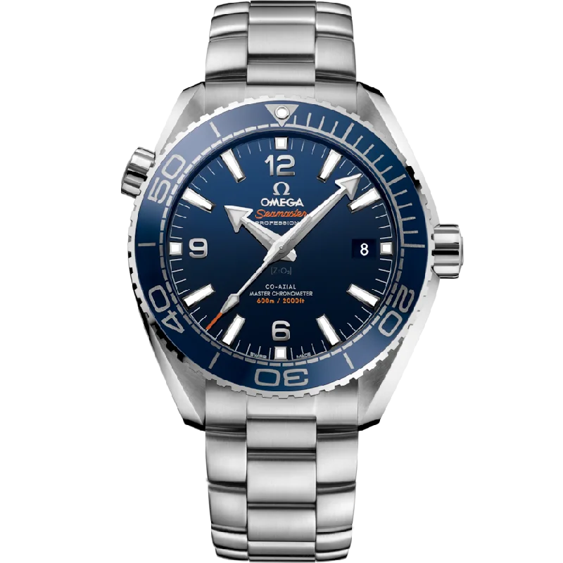 lightweight watches for women -Omega Seamaster Planet Ocean 600M Co-Axial Master Chronometer Blue Dial Men 43.5MM