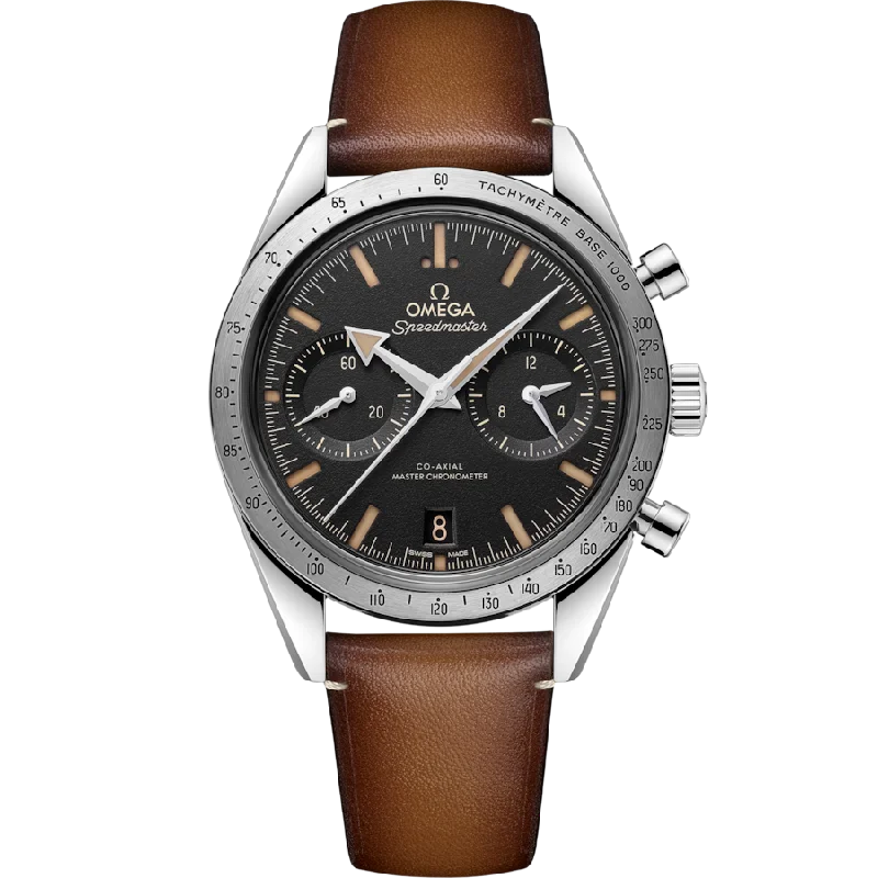 watches for men with classic look -Omega Speedmaster '57 Co‑Axial Master Black Dial Men 40.5MM