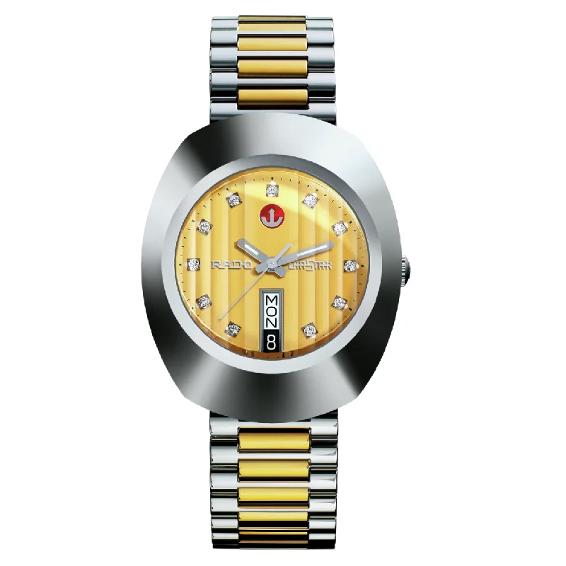 retro watches for fashion-forward men -Rado Diastar Original Champagne Dial Men 35mm