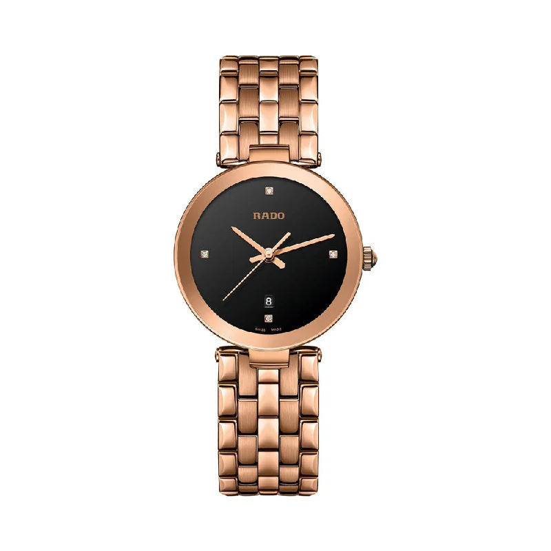 luxury watches with leather strap -Rado Florence Diamonds R48893714 Women Watch