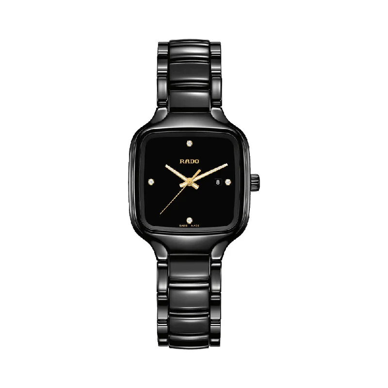 smartwatches for Android phones -Rado True Square Diamonds R27080722 Women Watch