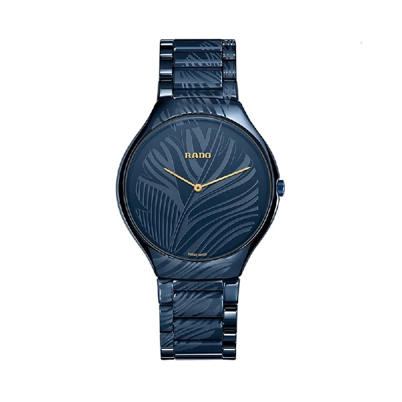 automatic watches with moon phase -Rado True Thinline My Bird R27014152 Women Watch