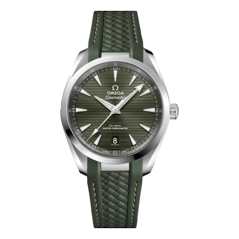 sporty women’s watches for daily use -Seamaster Aqua Terra 150M Co-Axial Master Chronometer 38 mm - Green on Strap