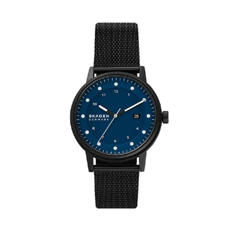 solar powered watches for outdoor use -Skagen Henriksen SKW6742 Solar Blue Dial Men's Watch