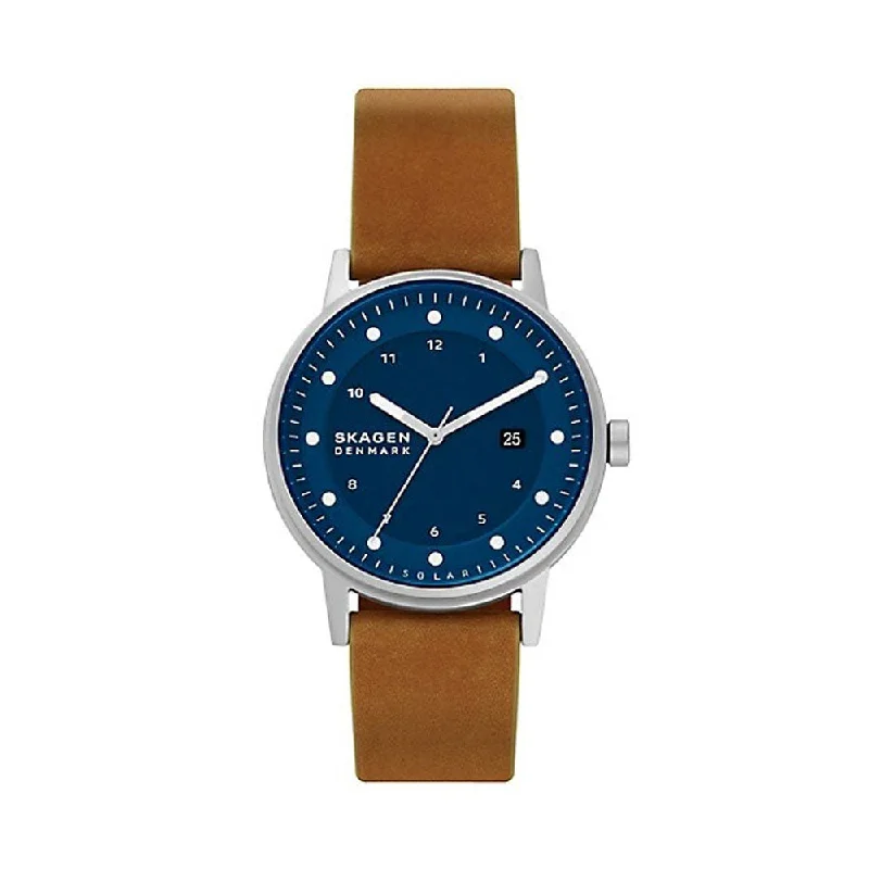 stylish wooden watches for men -Skagen SKW6739 Hensriksen Round Men Watch