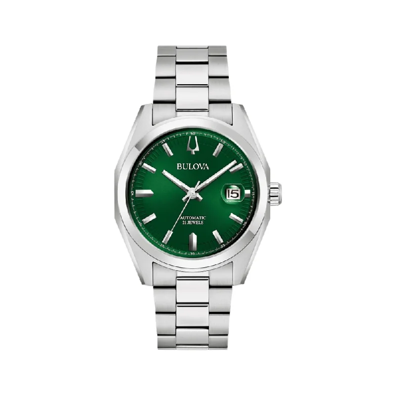 classic men’s watches for formal wear -Surveyor Green Dial, 39 mm