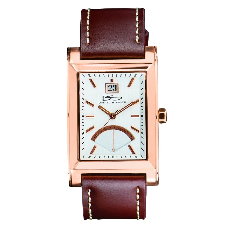 quartz watches with clean dials -The Monticello Rose Gold Watch