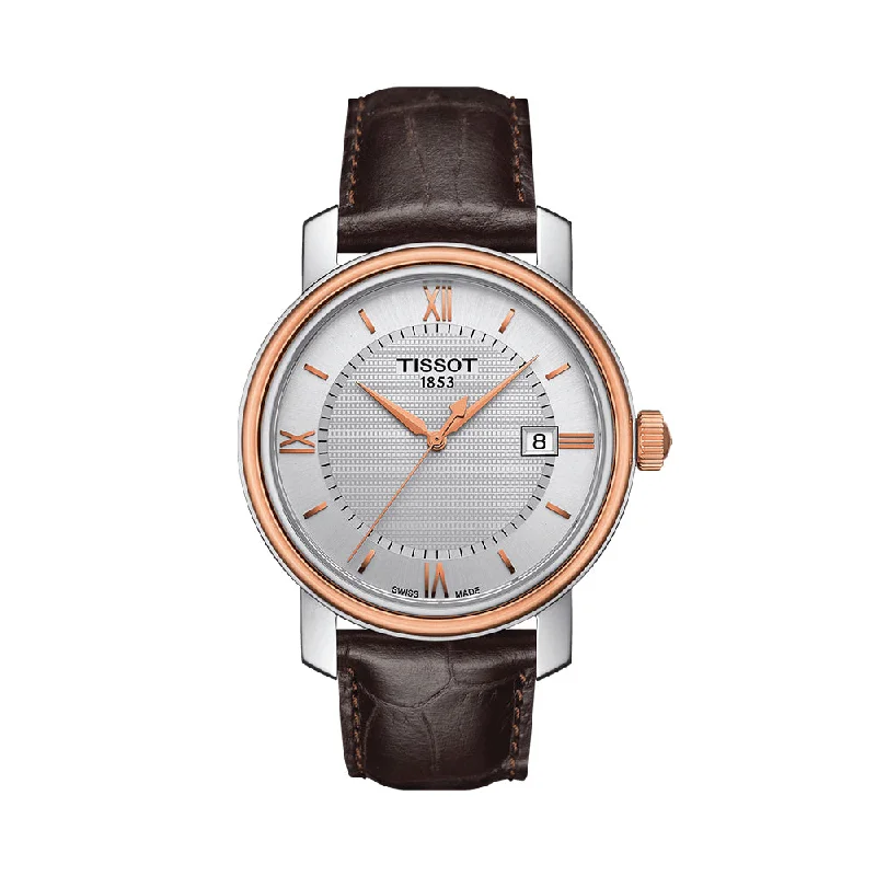 stylish watches for formal business events -Tissot Bridgeport T0974102603800 Men Watch